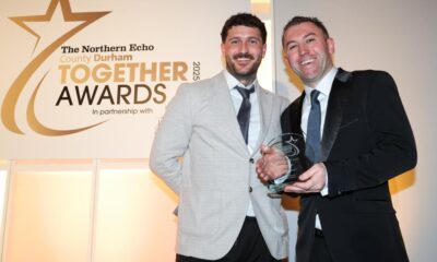 Adam Shanley wins Northern Echo County Durham Together Award