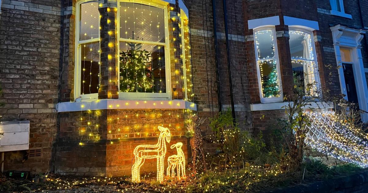 Stanhope Road in Darlington looking festive for Christmas