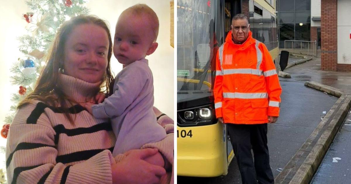 Bury driver praised for stopping bus to help distressed baby
