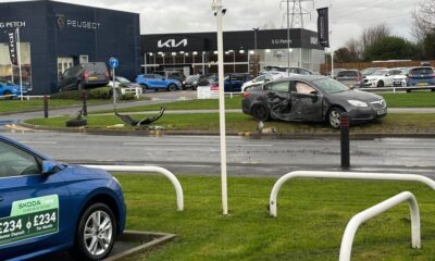 Pictures show scale of damage after Darlington car crash