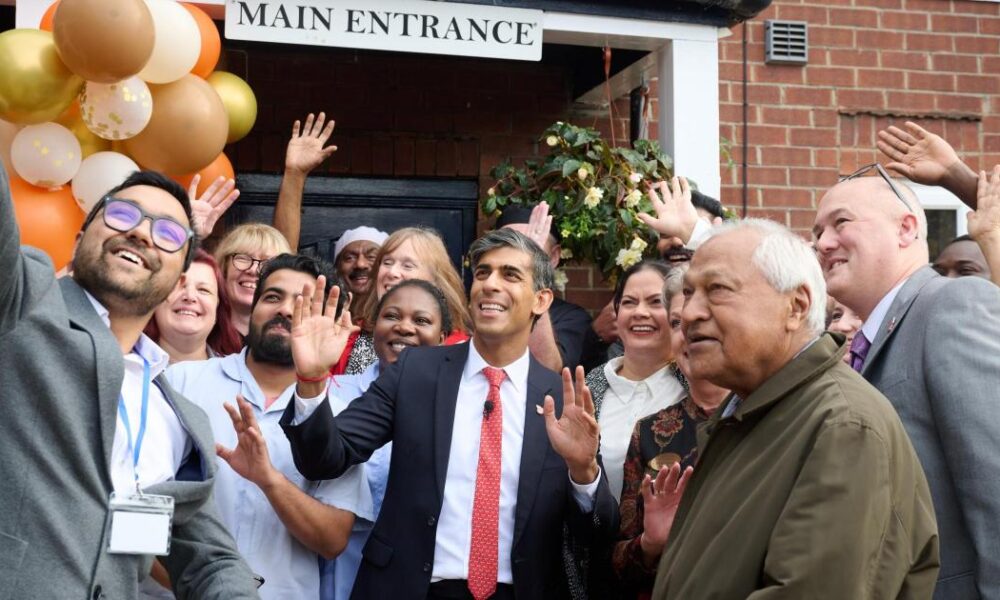Rishi Sunak visits residents of Southwoods in Northallerton