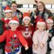 Children take festive Santa Flight from Manchester Airport