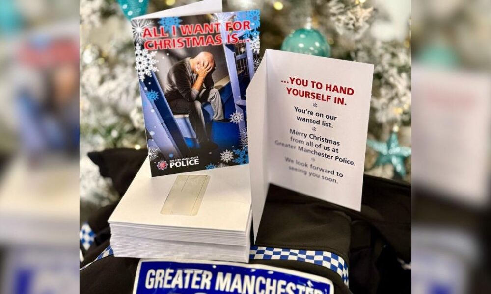 Bolton's most wanted to be sent Christmas cards by police