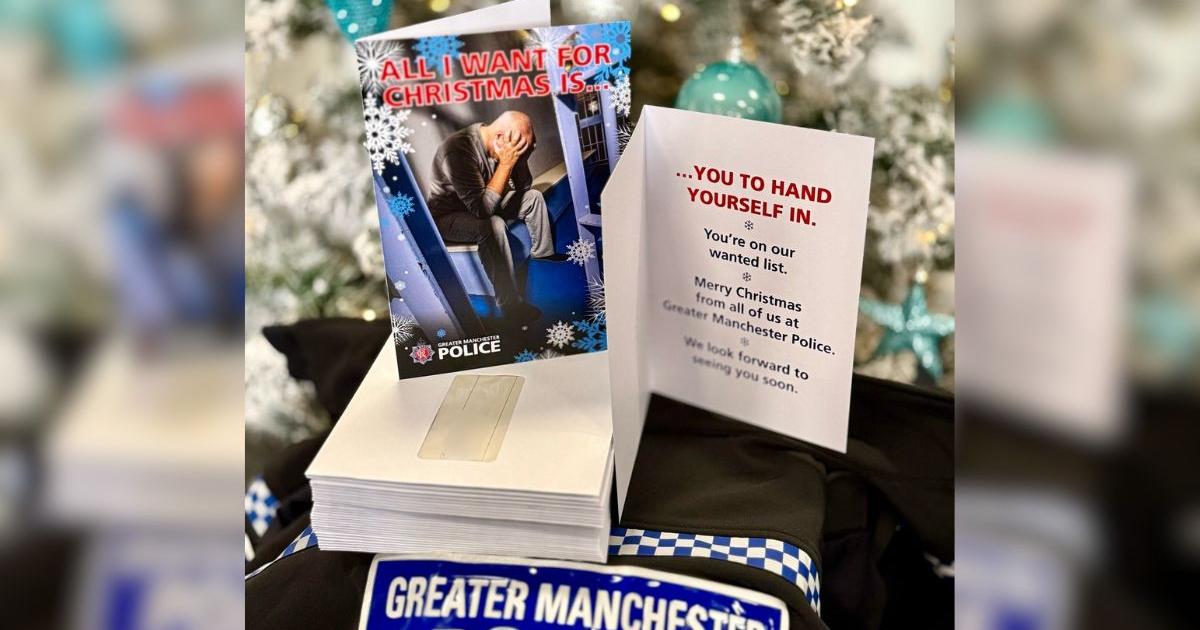 Bolton's most wanted to be sent Christmas cards by police