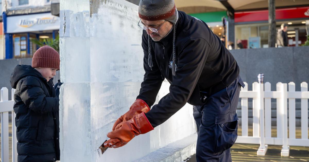 Pictures: Delight for Darlington Ice Sculpture Trail 2025