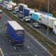 Motorway lanes closed following 'road surface defect'