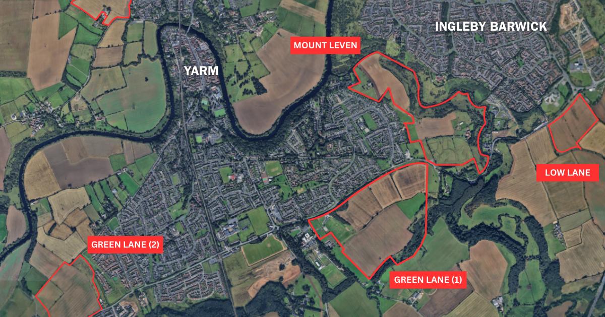The new estates proposed for sprawling Yarm in 2025