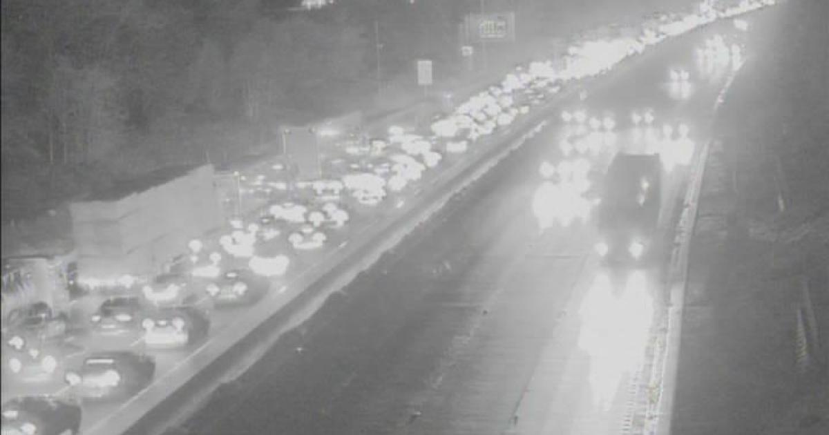 Motorway traffic stopped and emergency services on scene - live updates