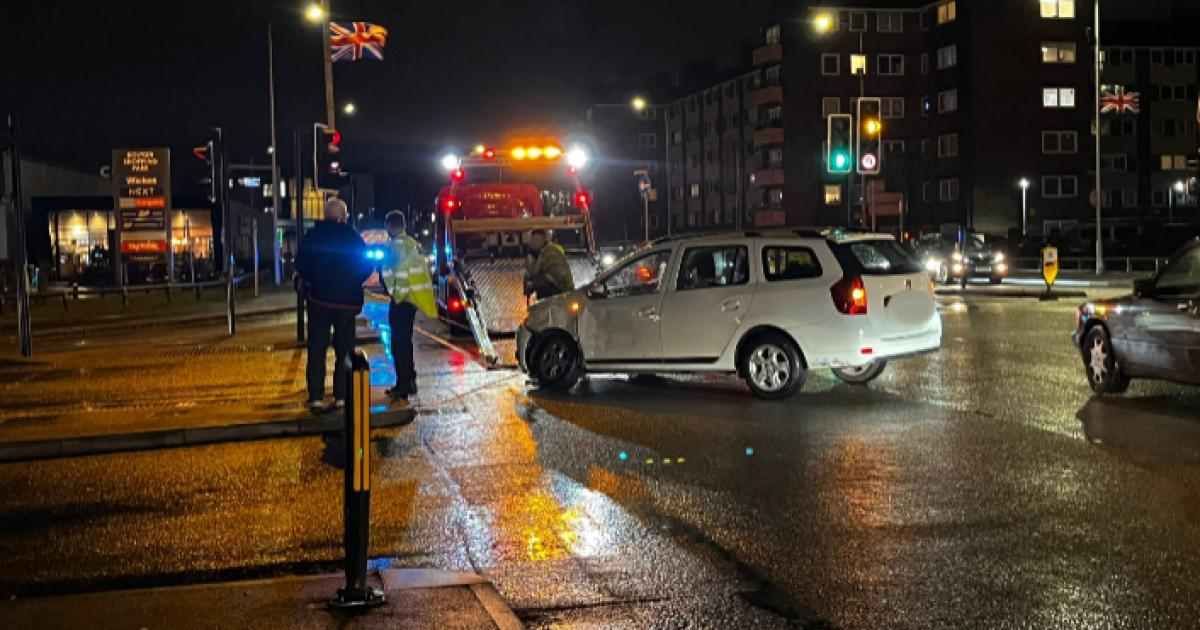 Emergency crews attend crash in busy Bolton junction