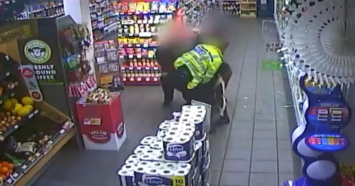 Brazen thief gets slammed to the floor in Eston shop