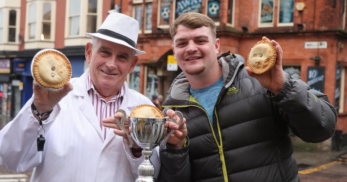 World Pie Eating Champion crowned after meat and potato victory