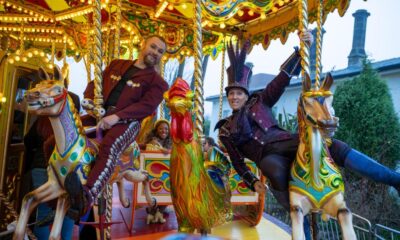 Darlington Hippodrome Goldilocks panto stars visit Hopetown