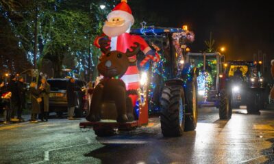 Crowds line street for Sedgefield Christmas tractor parade