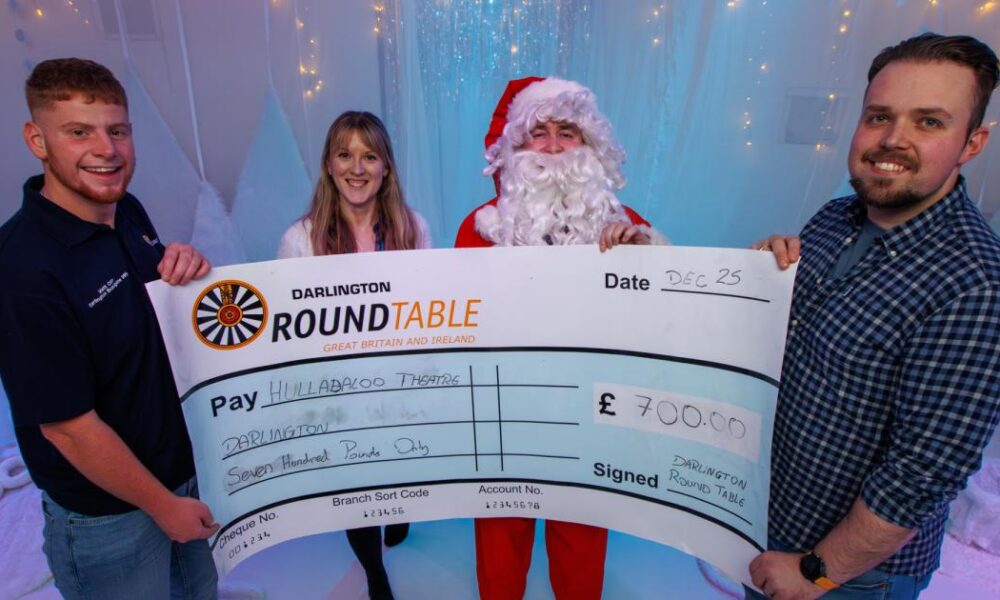 Darlington Round Table donates to Theatre Hullabaloo