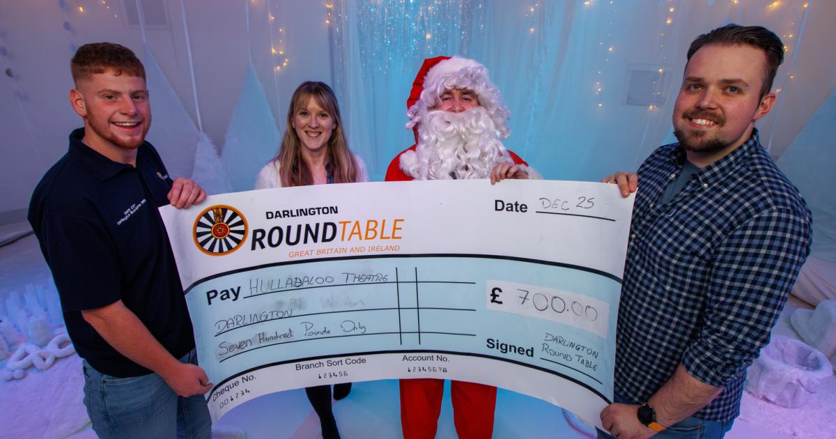 Darlington Round Table donates to Theatre Hullabaloo