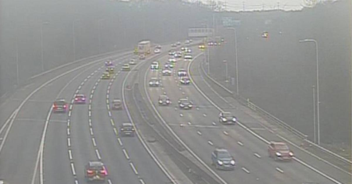 M60 traffic stretched for miles after crash near Worsley