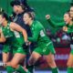 Ireland's Hannah McLoughlin, Charlotte Beggs, Mikalya Power and Jessica McMaster