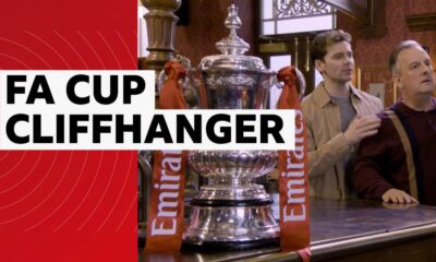 The FA Cup in the Queen Vic pub in Eastenders