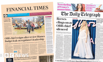 'OBR chief resigns' and 'Reeves clings on'