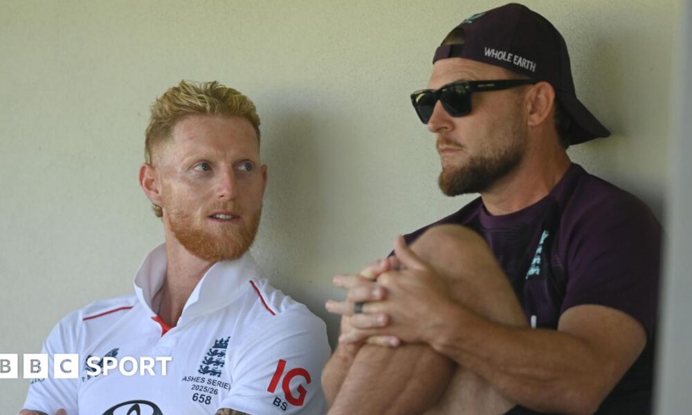 England captain Ben Stokes (left) and Brendon McCullum (right)