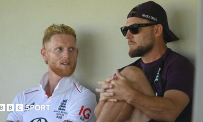 England captain Ben Stokes (left) and Brendon McCullum (right)