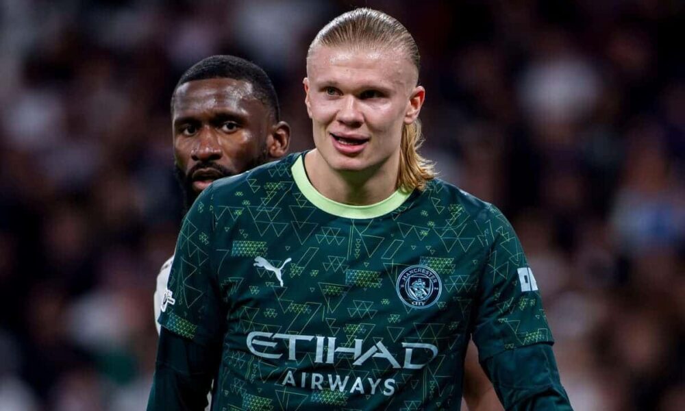 Haaland nets winner as visitors complete first-half comeback at Bernabeu