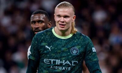 Haaland nets winner as visitors complete first-half comeback at Bernabeu