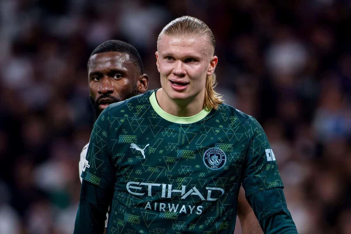 Haaland nets winner as visitors complete first-half comeback at Bernabeu