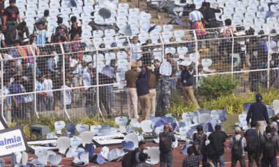 Lionel Messi's GOAT Tour descends into chaos with angry fans hurling chairs onto the pitch in Kolkata