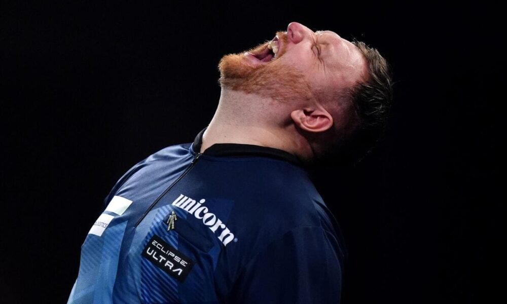 Drama at the darts as defeated Menzies leaves with bloody hand after punching table