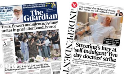 'Tears, flowers and silence' in Bondi and 'Streeting's fury'