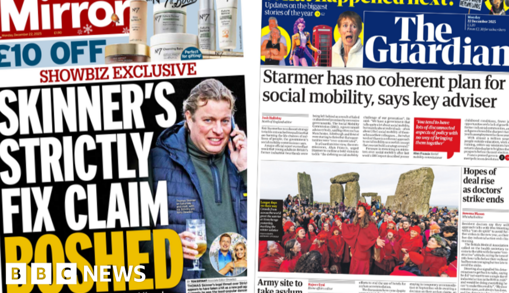 'No coherent plan for social mobility' and Strictly fix claim 'boshed'