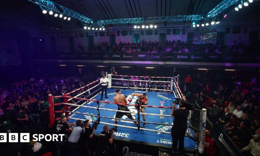 Fighters in the ring at York Hall
