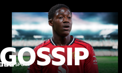 A graphic of Premier League players from every team in the division in 2025-26 season, with the Premier League trophy in front of them.