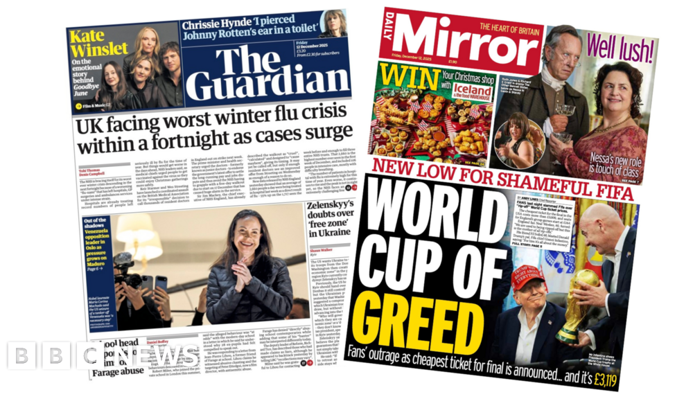 'Worst winter flu crisis' and 'World Cup of greed'