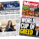 'Worst winter flu crisis' and 'World Cup of greed'