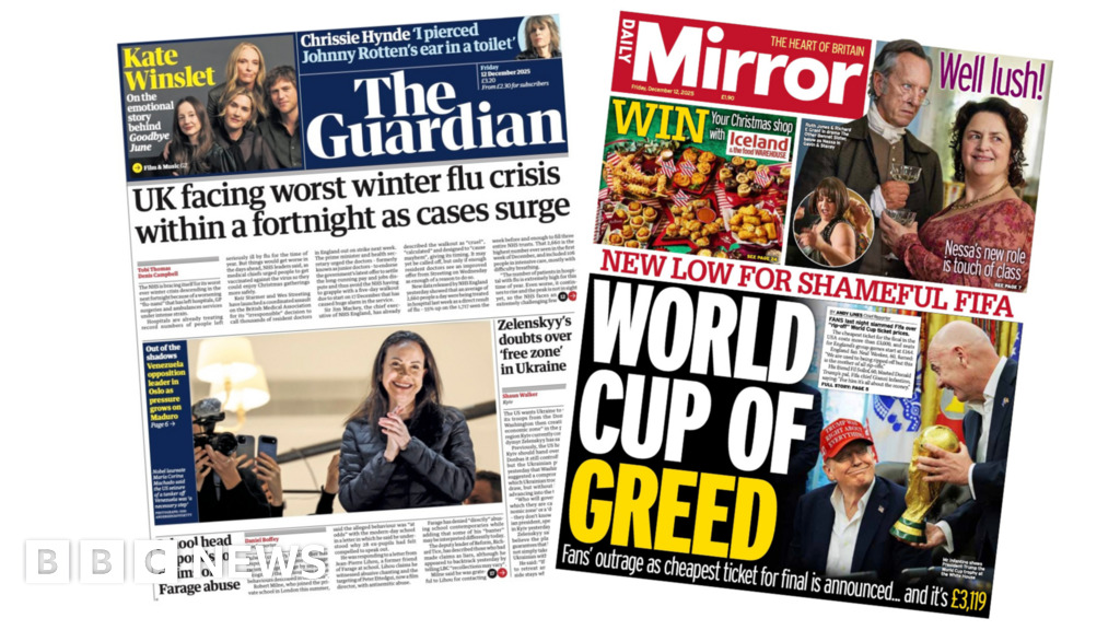 'Worst winter flu crisis' and 'World Cup of greed'