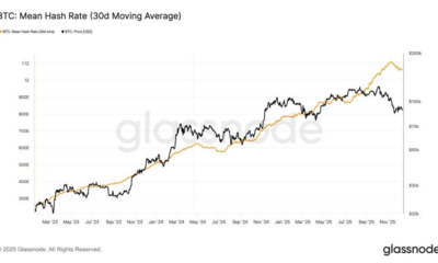 BTC Hashrate Sees Sharpest Post Halving Drop Since 2024 Amid China Machine Shutdowns