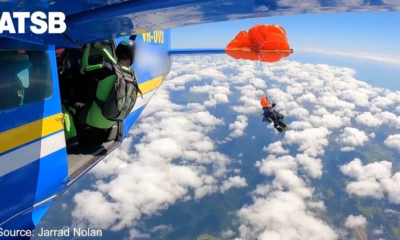 WATCH: Skydiver Escapes Disaster