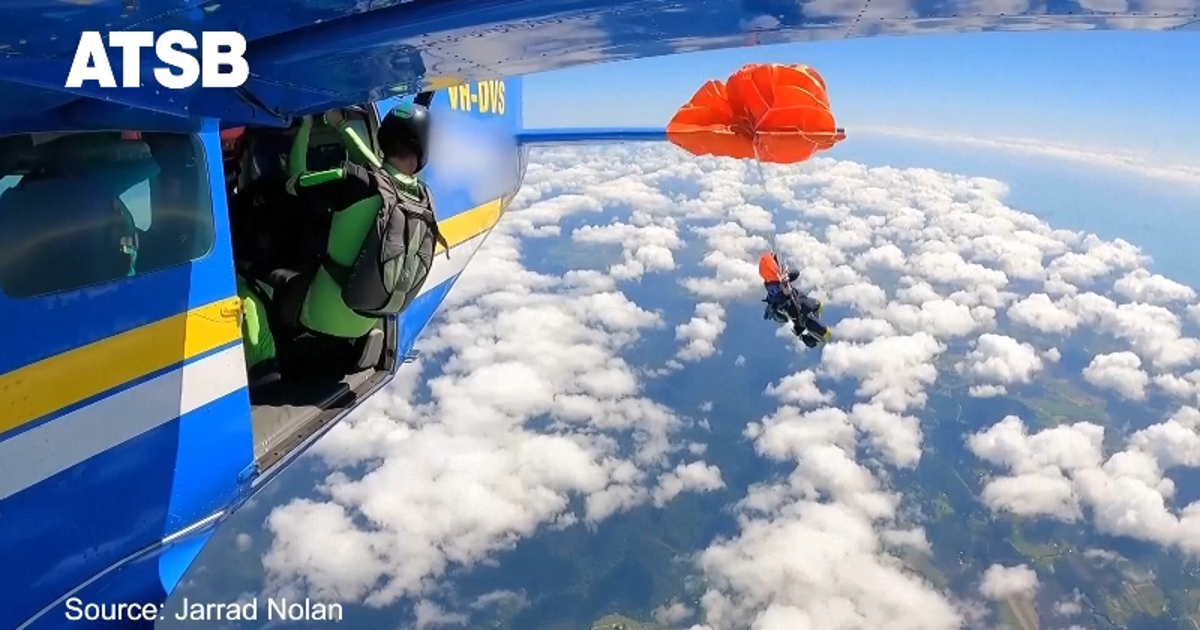 WATCH: Skydiver Escapes Disaster