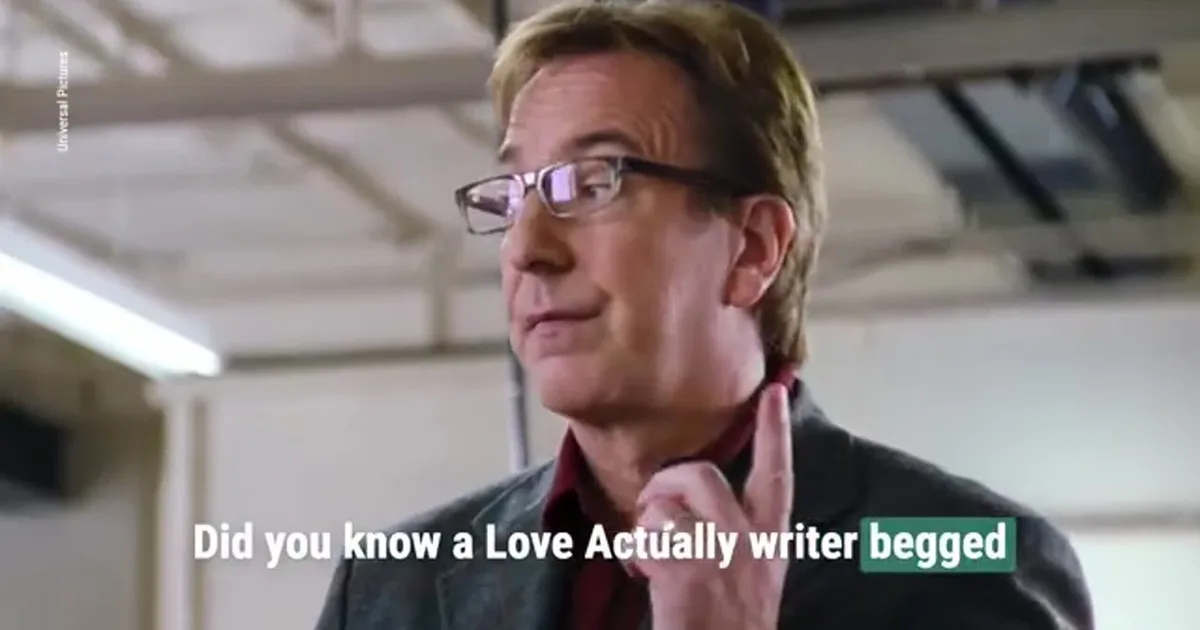 The Alan Rickman storyline a Love Actually writer begged to cut
