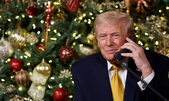 Trump Warns Child About Dangers Of 'A Bad Santa' Infiltrating U.S.