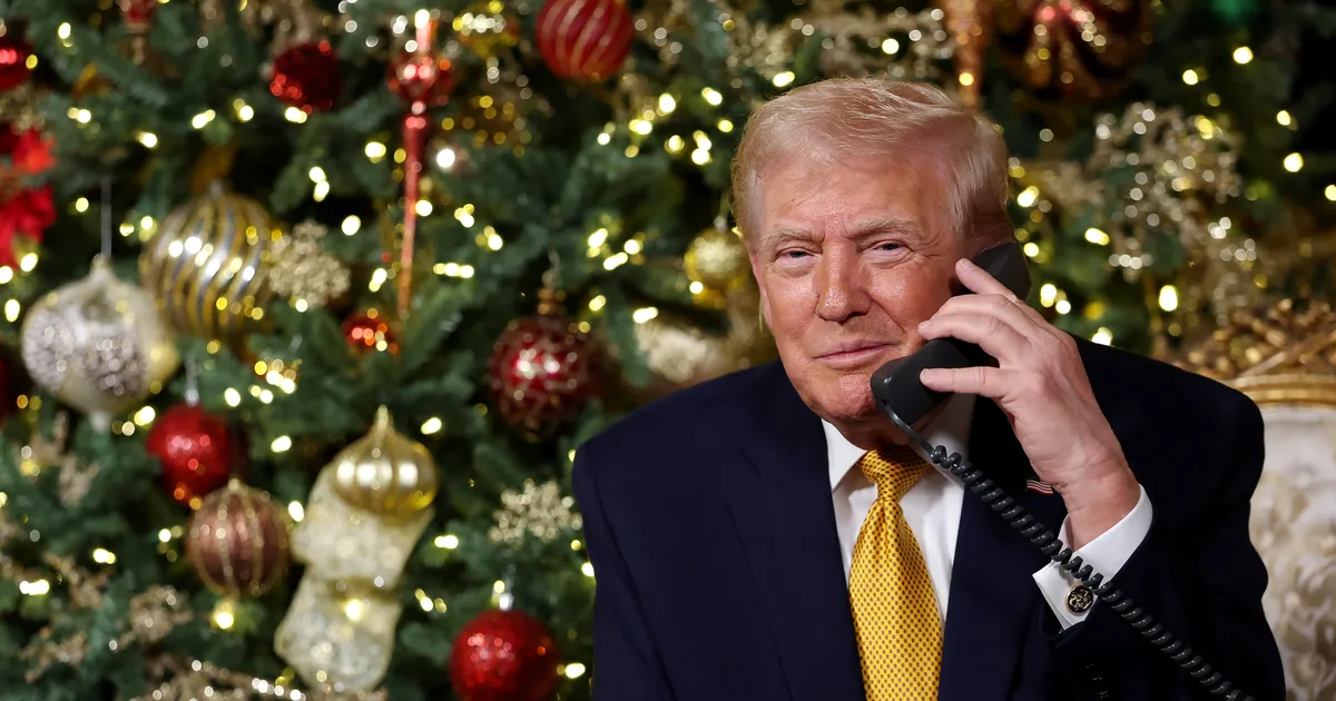 Trump Warns Child About Dangers Of 'A Bad Santa' Infiltrating U.S.