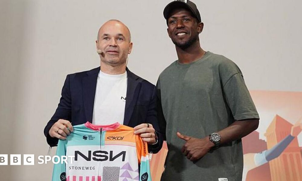 Andres Iniesta and Biniam Girmay