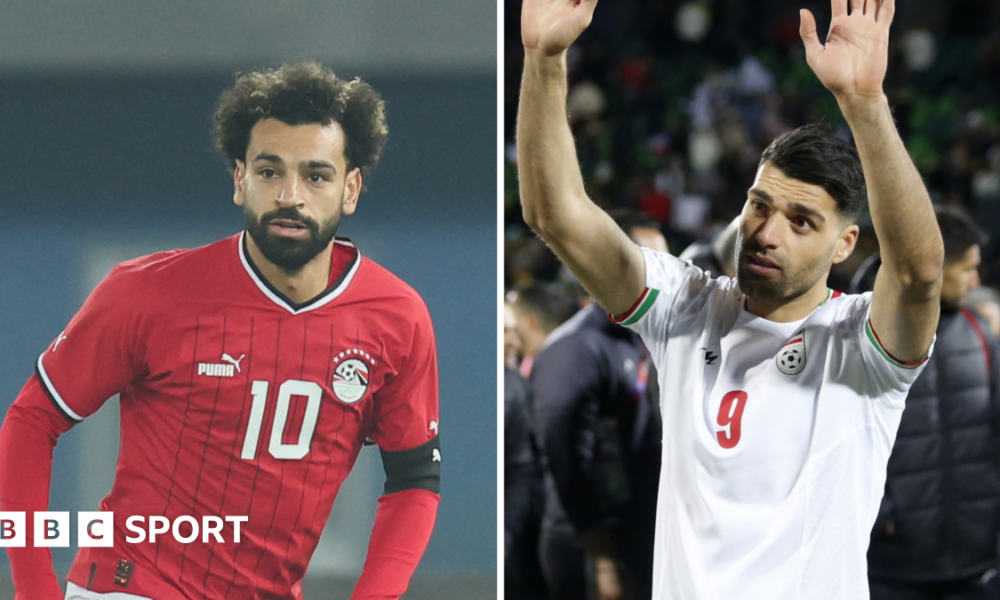 Egypt striker Mohamed Salah and Iran's Mehdi Taremi