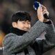 Son Heung-Min addressed Spurs fan before kick-off on his return to the club ahead of the Champions League game against Slavia Prague.