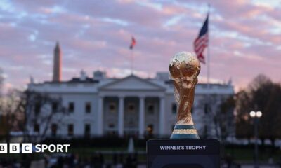 The World Cup trophy in Washington D.C.