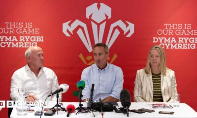 WRU chair Richard Collier-Keywood, director of rugby and head of elite performance Dave Reddin and chief executive outlined a new strategy in October