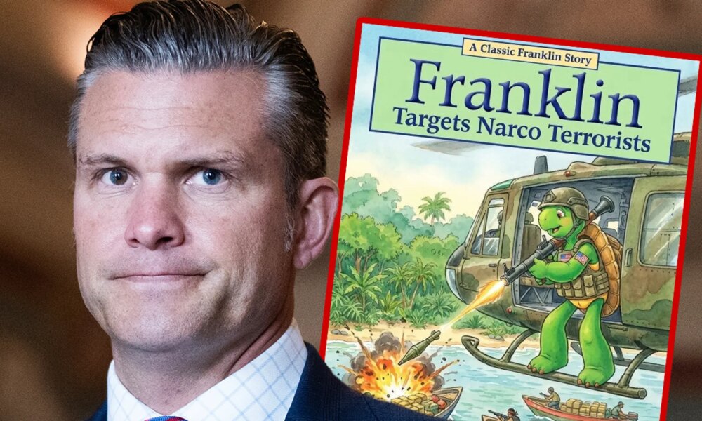 Pete Hegseth Turns Franklin the Turtle Into Killing Machine in X Post