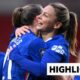 Chelsea's Rytting Kaneryd and Niamh Charles celebrate in Women's League Cup
